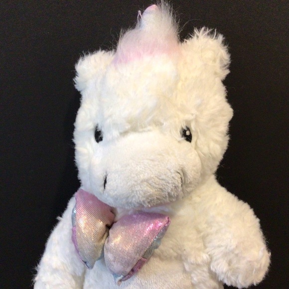 Little Miracles white unicorn plush 13” - Picture 2 of 10